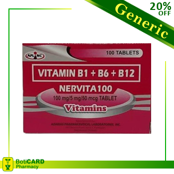 VITAMIN B1 B6 B12 TABLET - NERVITA